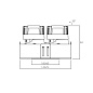 ART-SQF-180x2 LED светильник встраиваемый безрамочный полуповоротный Downlight   -  Встраиваемые светильники 